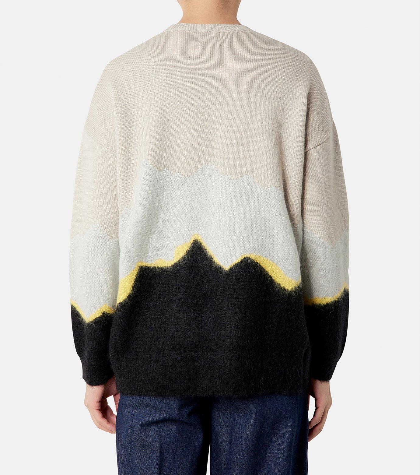 Intarsia Color Blocking Knit.