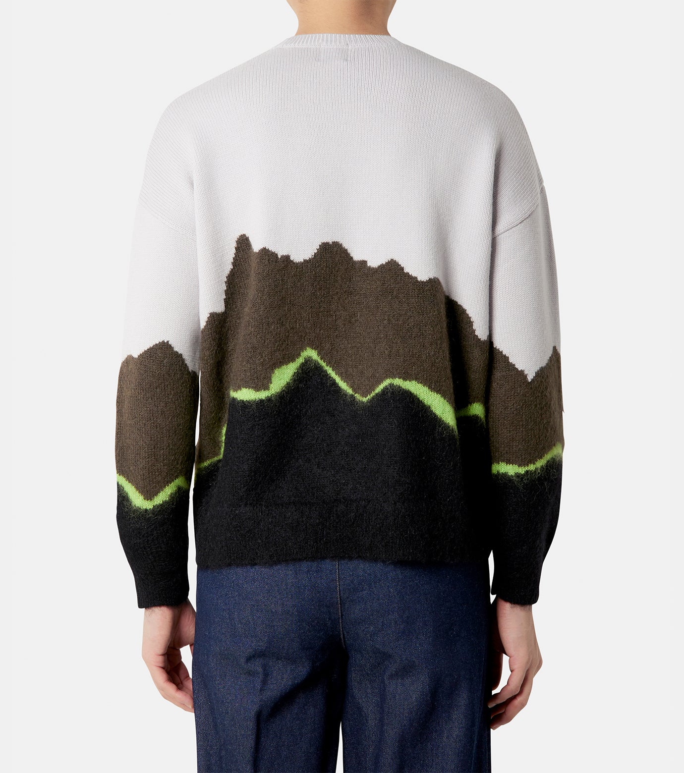 Intarsia Color Blocking Knit.