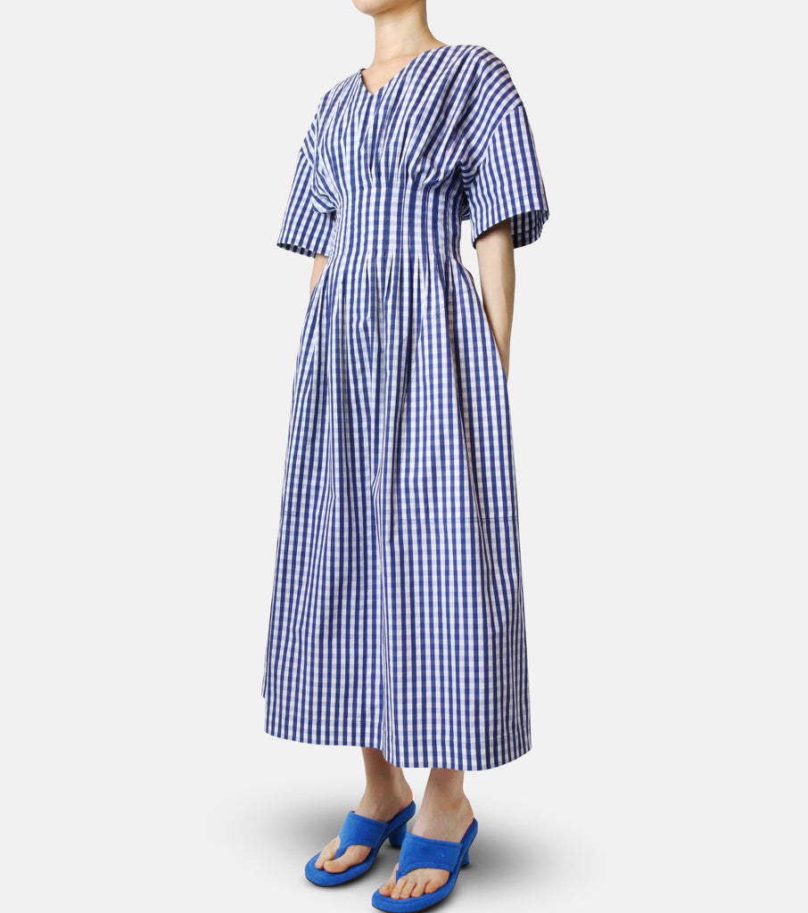 Gingham Check Round Form Dress