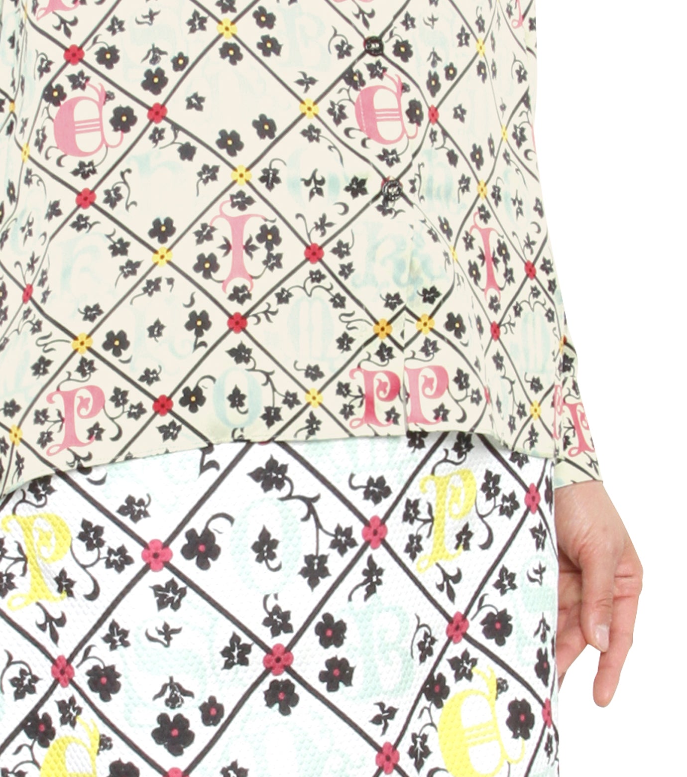 Almer Skirt Grid Lace