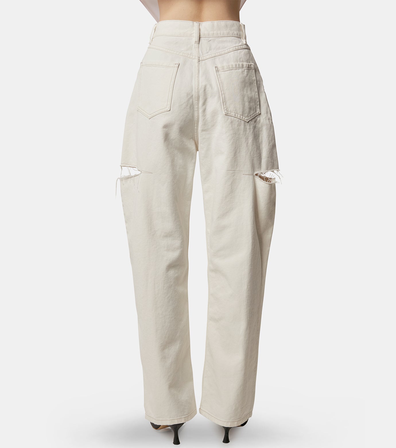 Denim Jeans Slash Detail