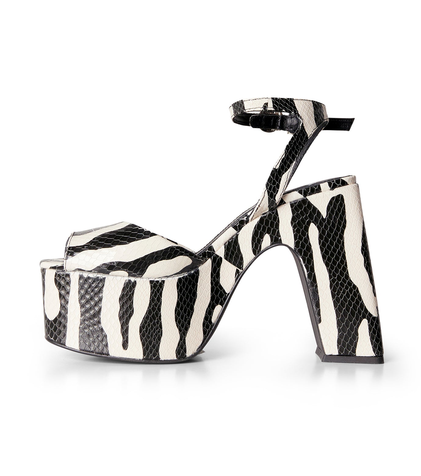 Zebra Bridge Platform Sandal