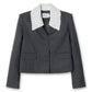 Grey Wool Collared Jacket