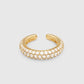 Ear Cuff Slim Zirconia Gold