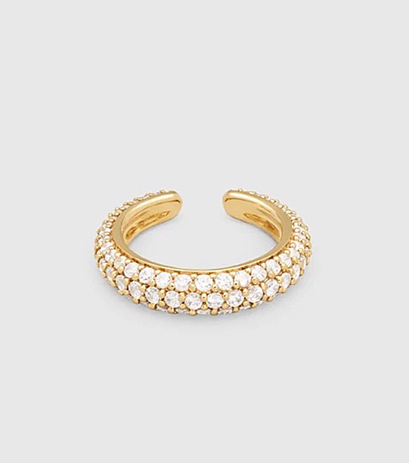 Ear Cuff Slim Zirconia Gold