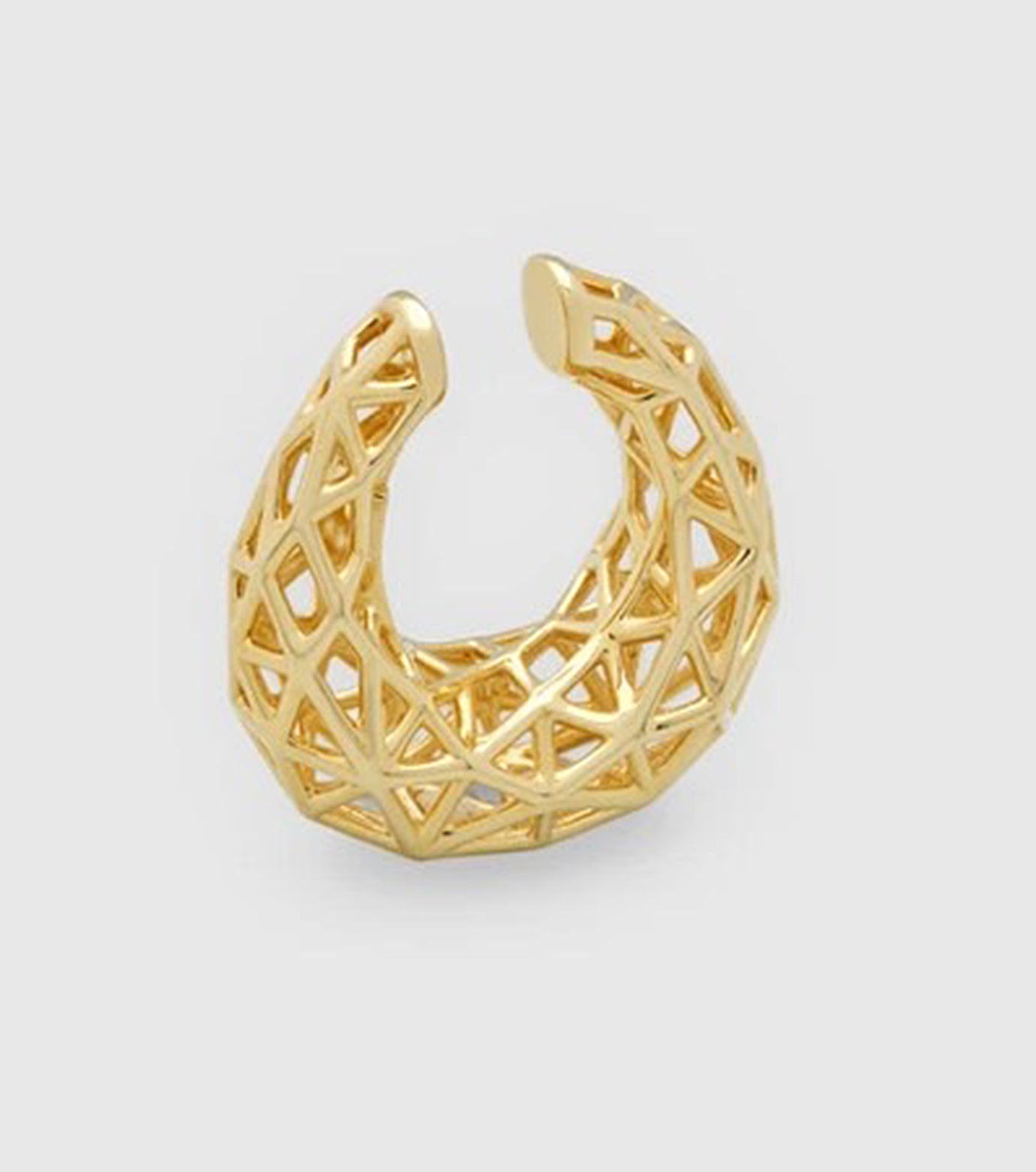 Maze Ear Cuff Gold