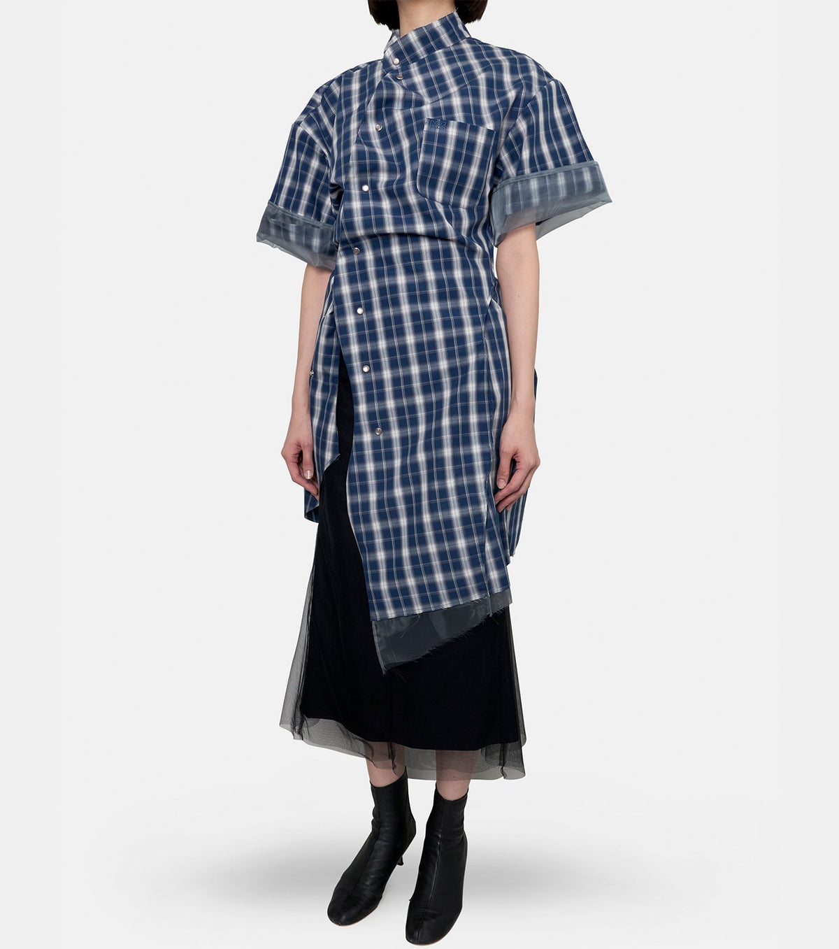 Checked Shirt Dress