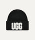 U FUZZY UGG LOGO BEANIE