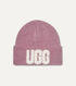 U FUZZY UGG LOGO BEANIE