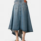 Cut Out Denim Skirt