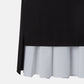 Contrast Hem Tight Skirt