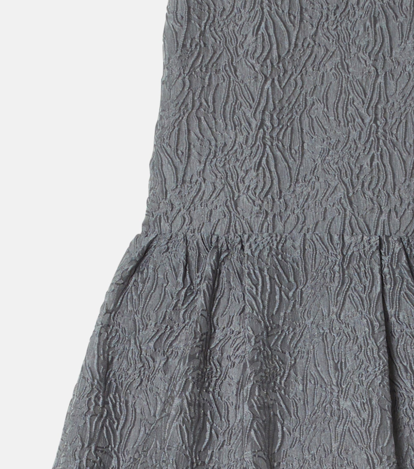 Halterneck Barrel Jacquard Dress