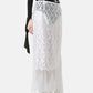 Falling-Plate Lace Skirt