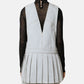 Snow Demin Pleated Vest