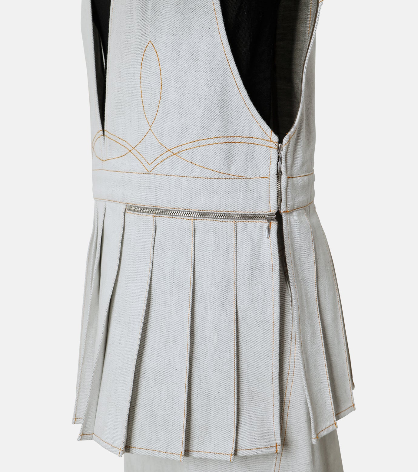 Snow Demin Pleated Vest