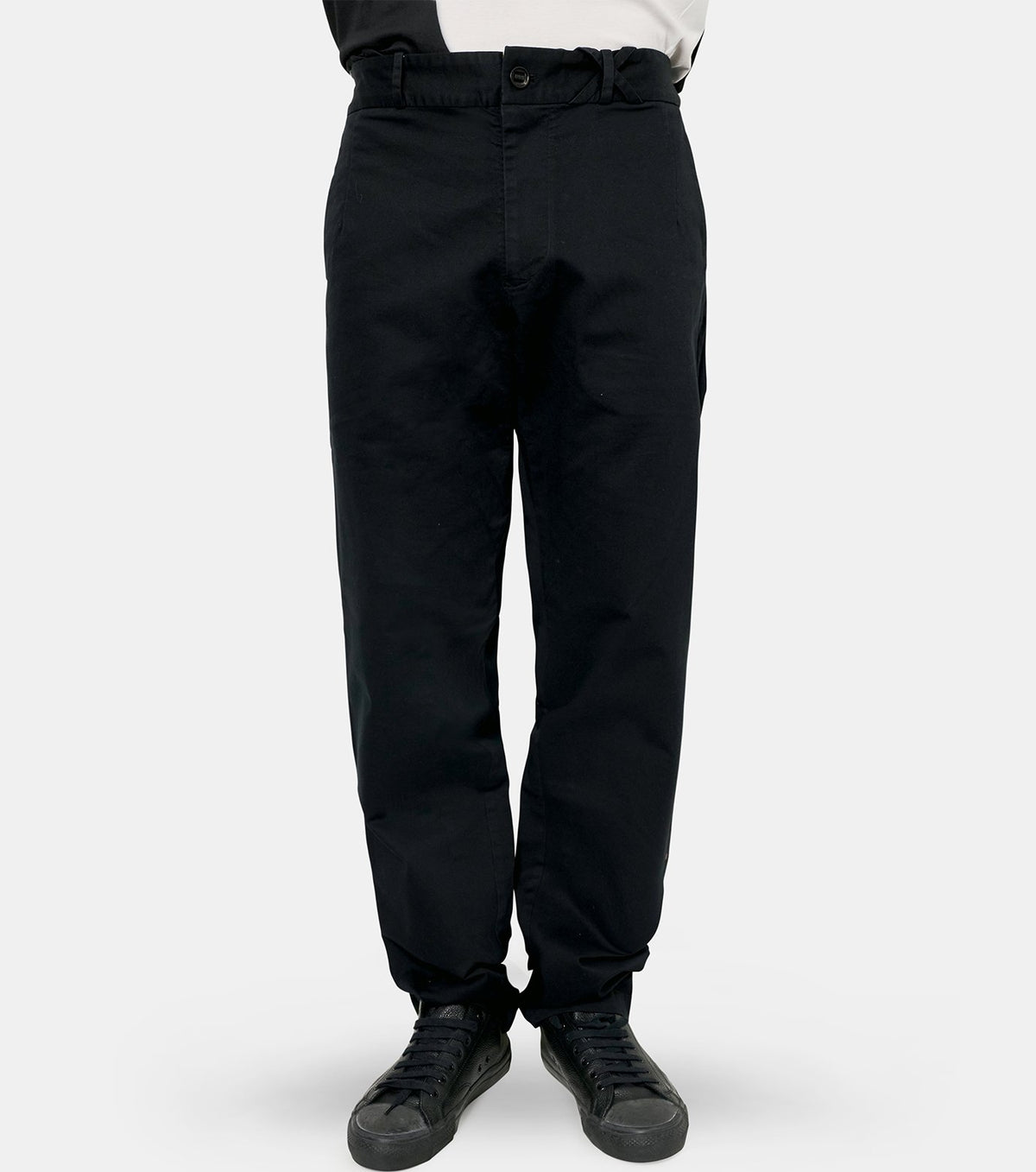 STRETCH GABERDINE ARTICULATED CHINO