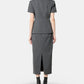 Grey Tailored Flower Detail Midi Dre