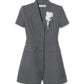 Grey Tailored Flower Detail Mini Dre