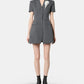 Grey Tailored Flower Detail Mini Dre
