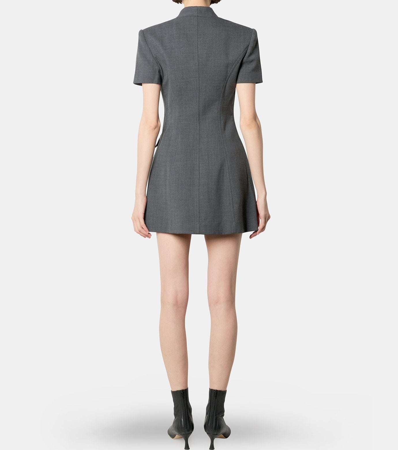 Grey Tailored Flower Detail Mini Dre