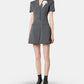 Grey Tailored Flower Detail Mini Dre