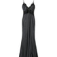 Polka Dot Satin Lace Maxi Dress