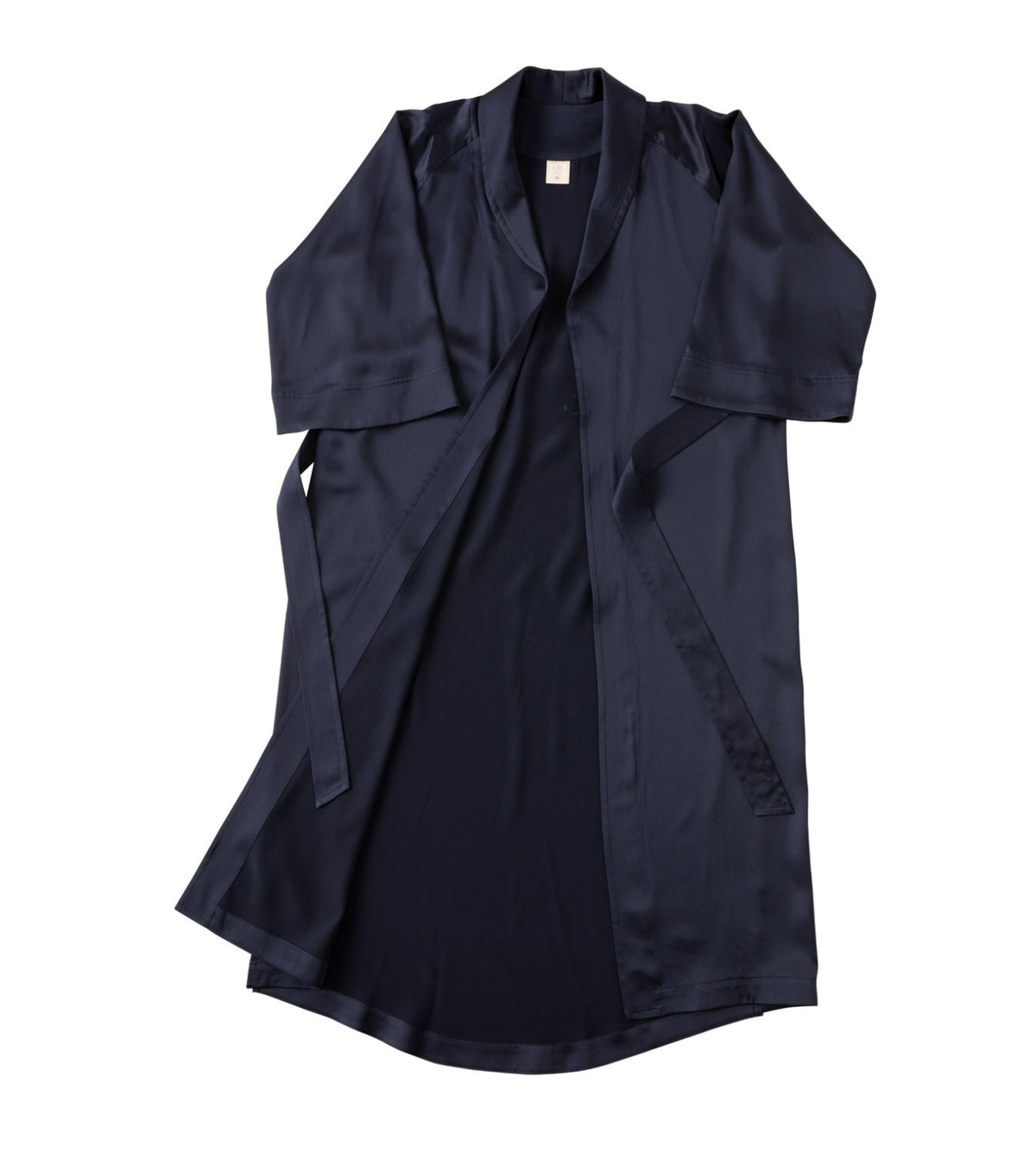 Silk Gown Elegant Navy