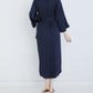 Silk Gown Elegant Navy
