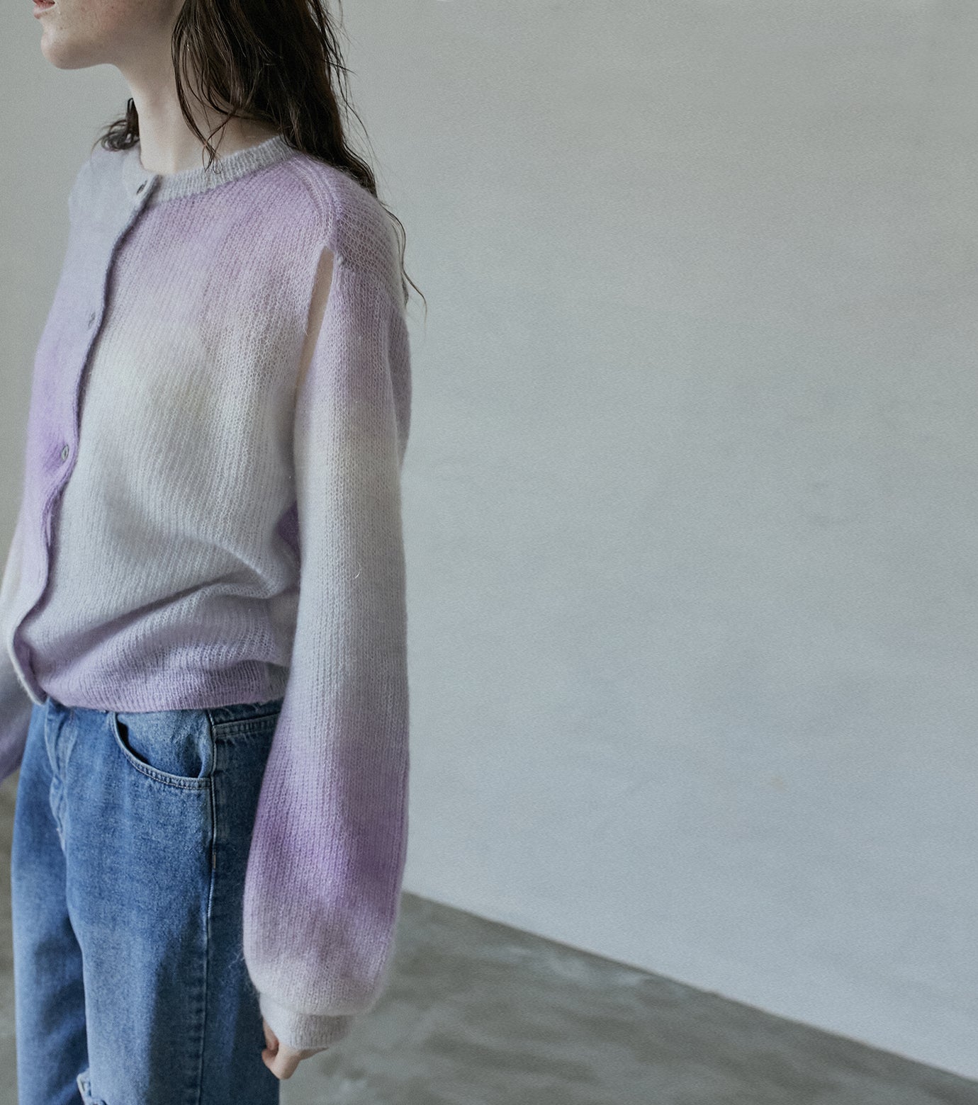 Gradation Mohair Cardigan