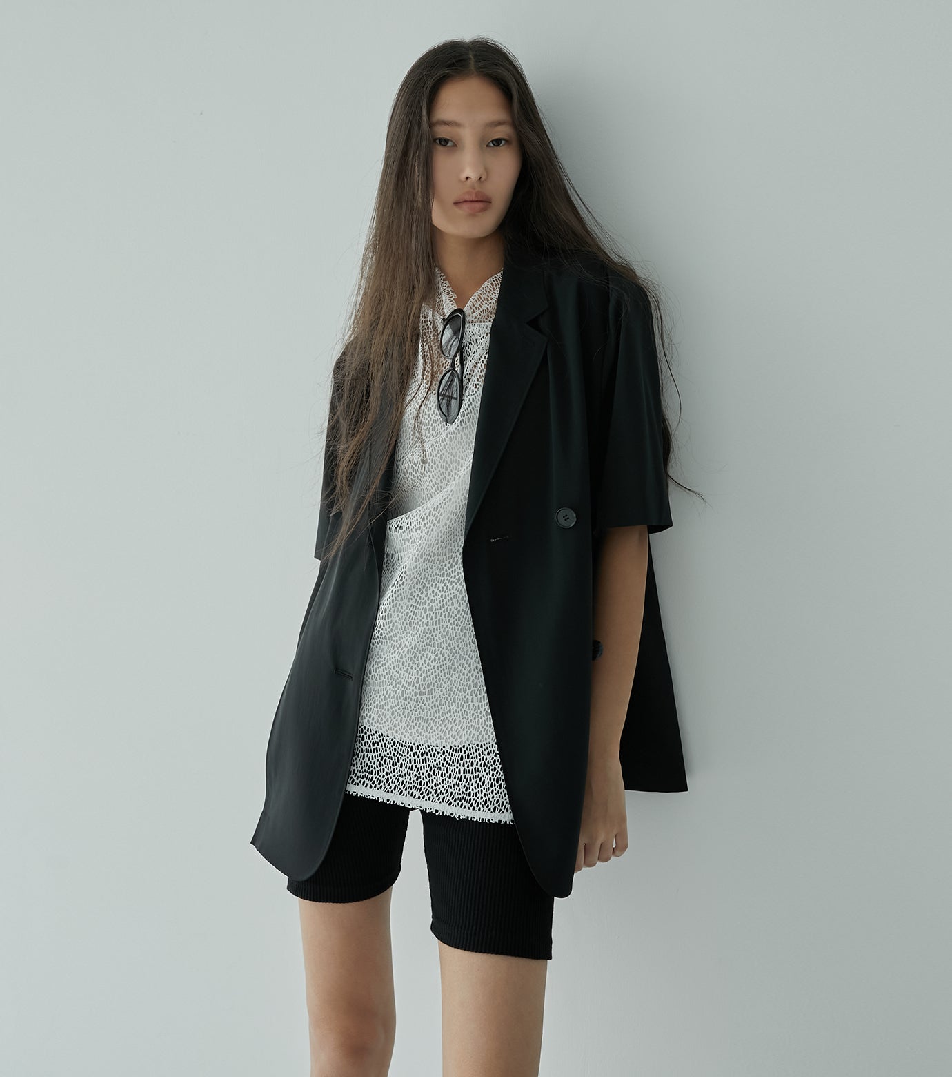 Split Blazer Shirt