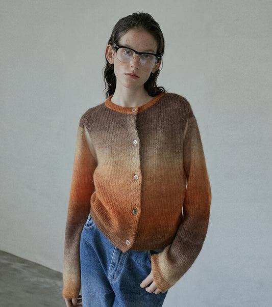 Gradation Mohair Cardigan