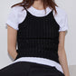 Eyelet Pattern Knit Camisol