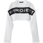 Scrunched Logo LS Crop Top