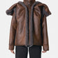 Snap Off Panel Hood Aviator Jacket