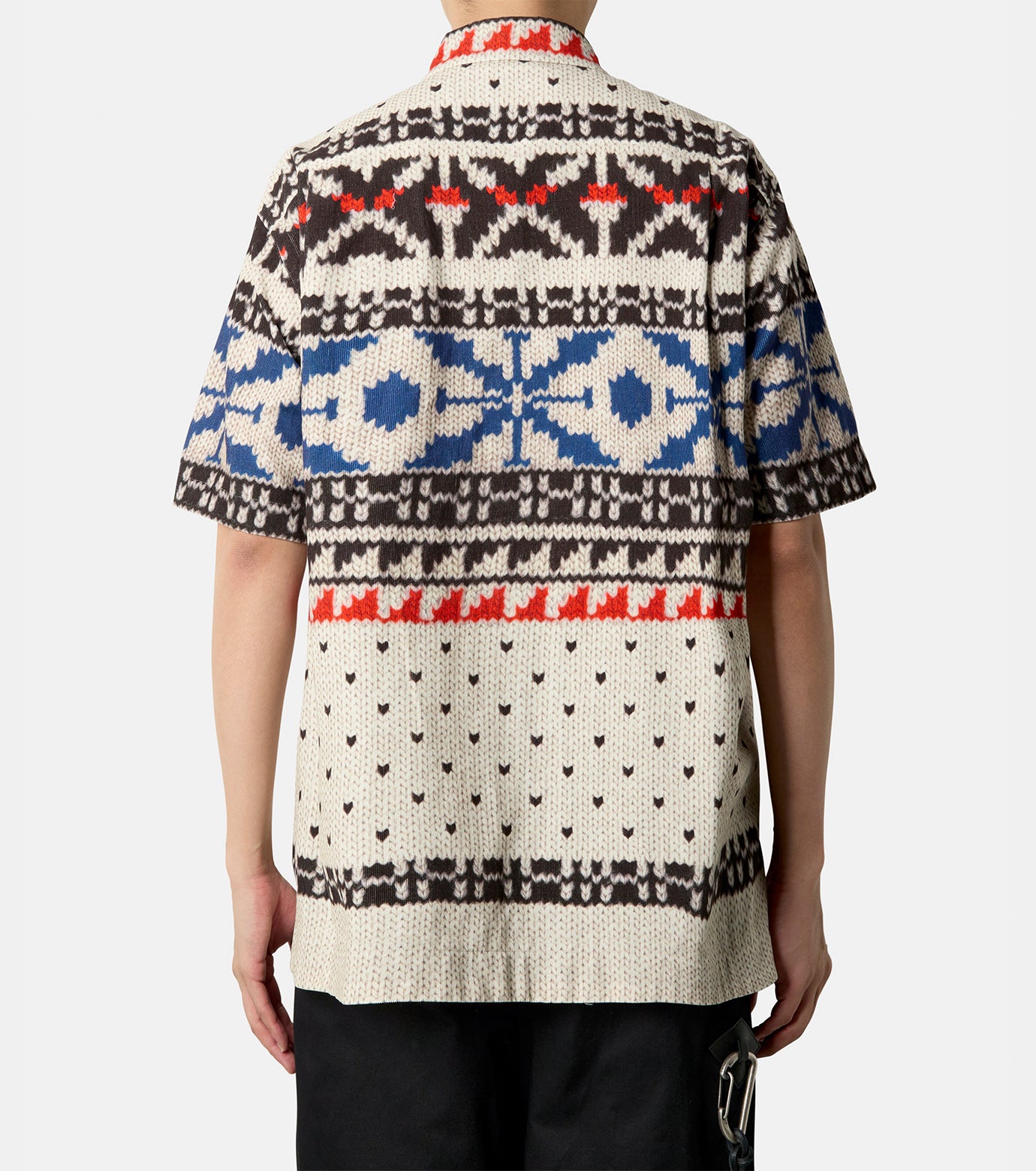 Pattern Knit Print Shirt