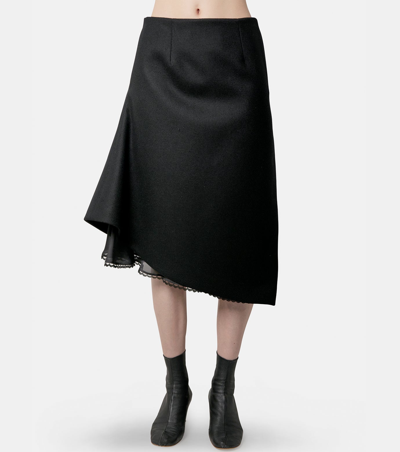 Wool Melton Skirt