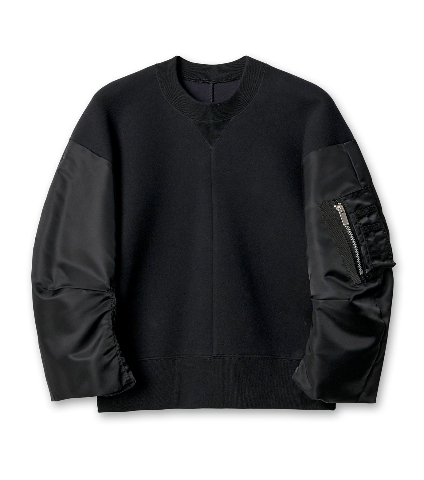 Nylon Twill Sponge Sweat Pullover