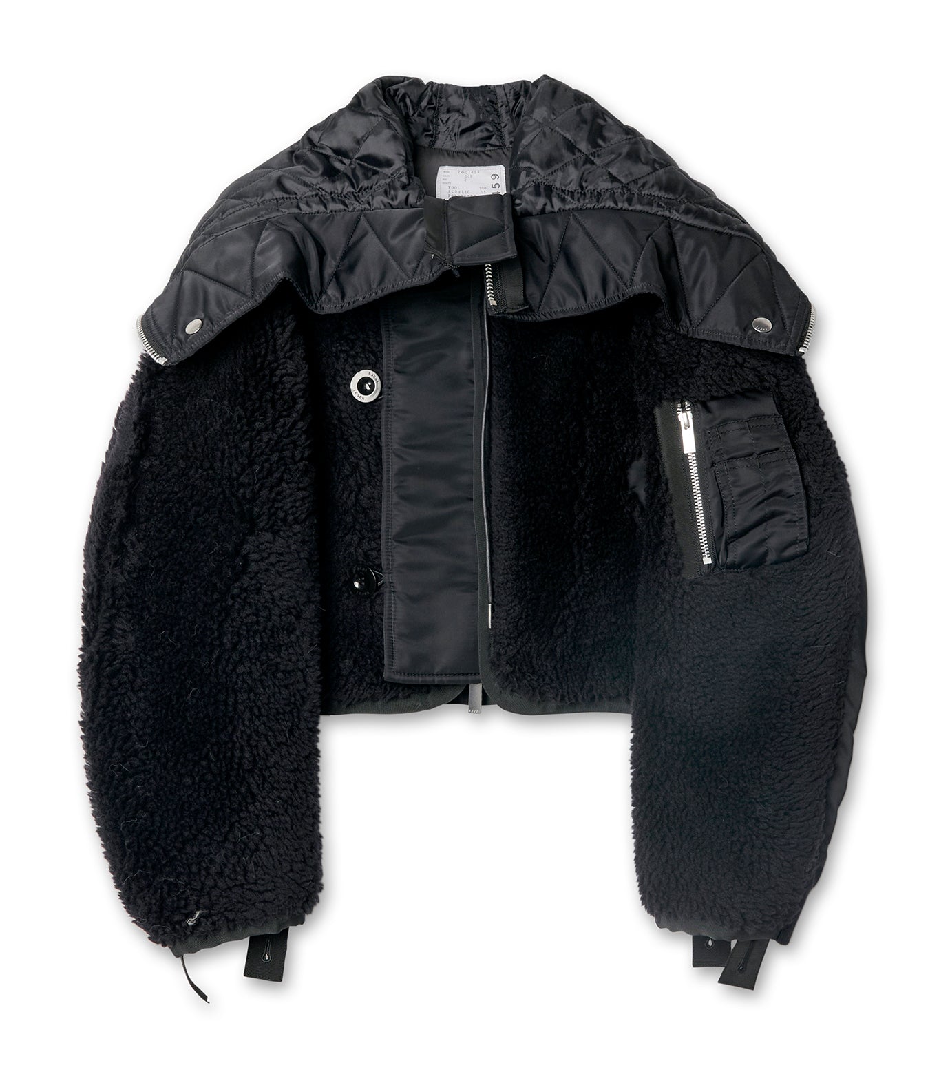 Faux Shearling x Nylon Twill Blouson