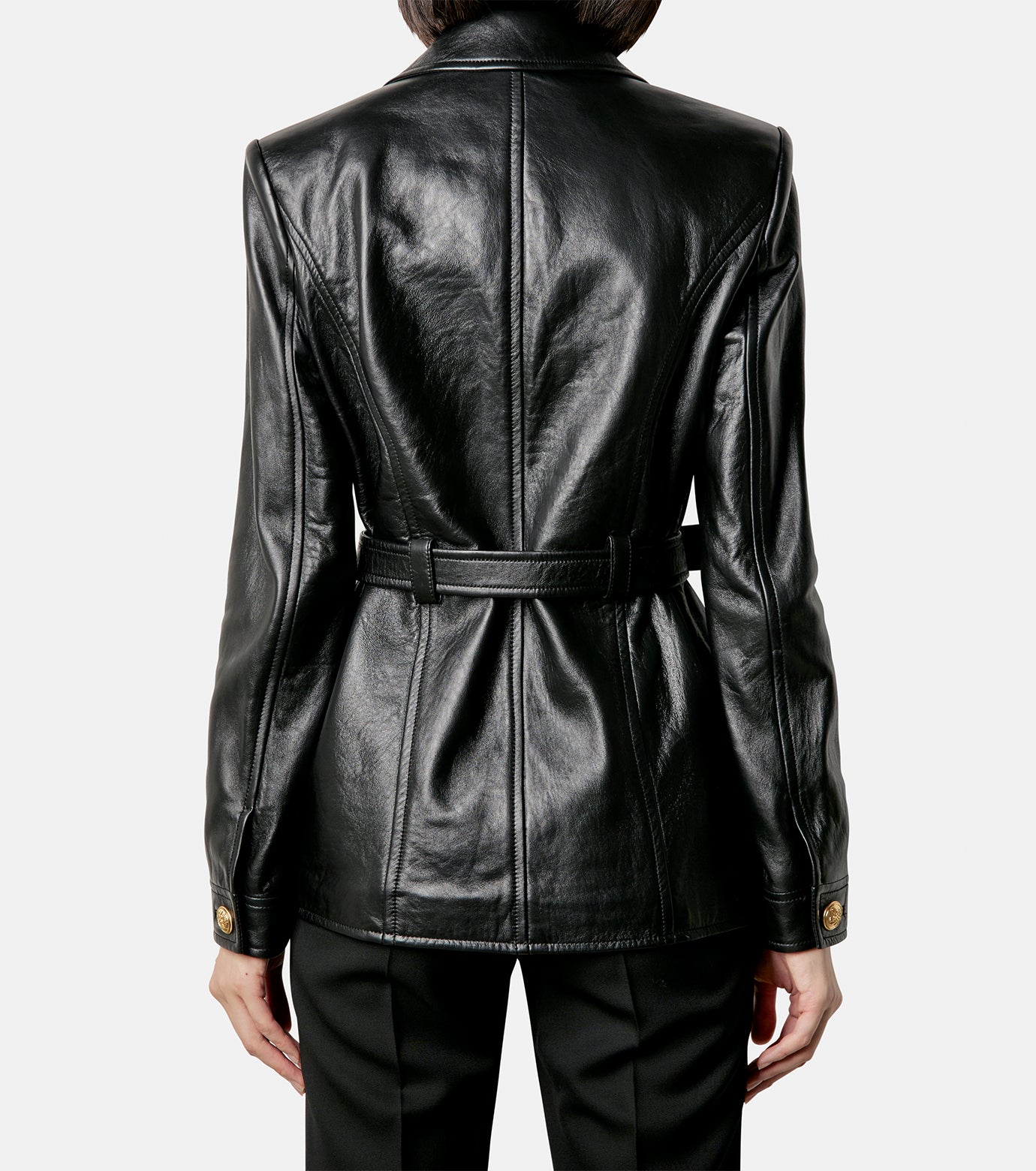 Glossy Leather Jacket