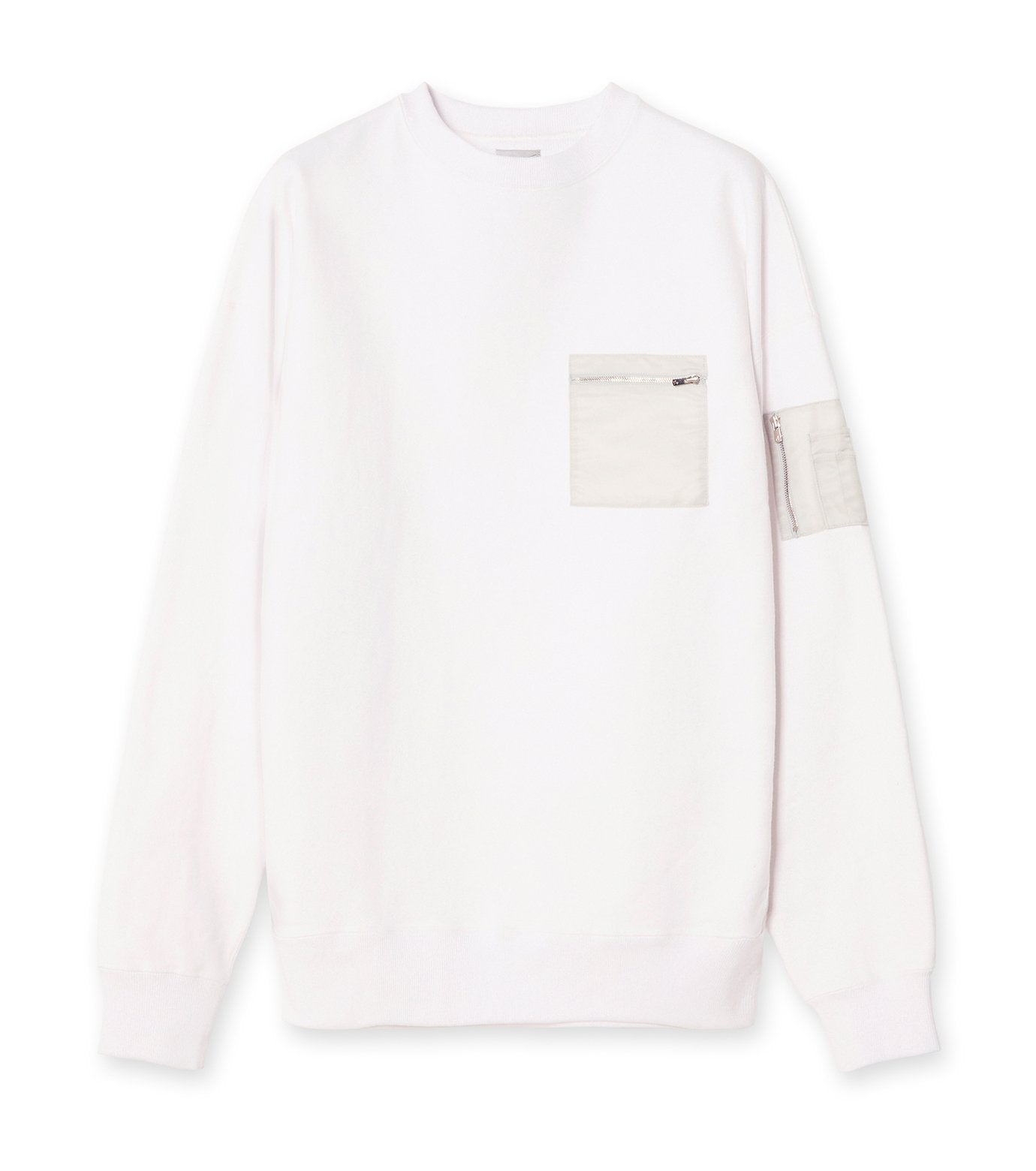 Nylon combination Sweatshirt.