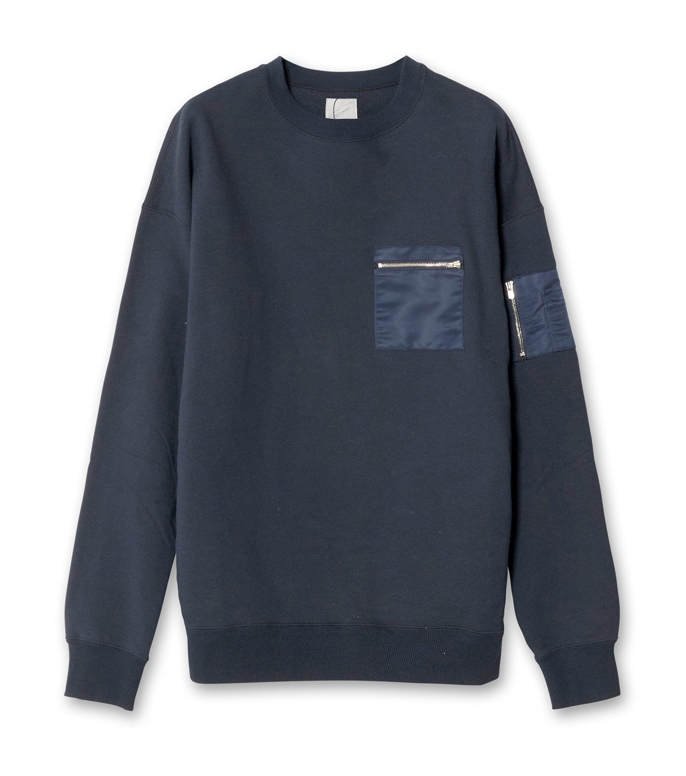 Nylon combination Sweatshirt.