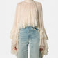 Silk Ruffle Top