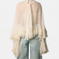 Silk Ruffle Top