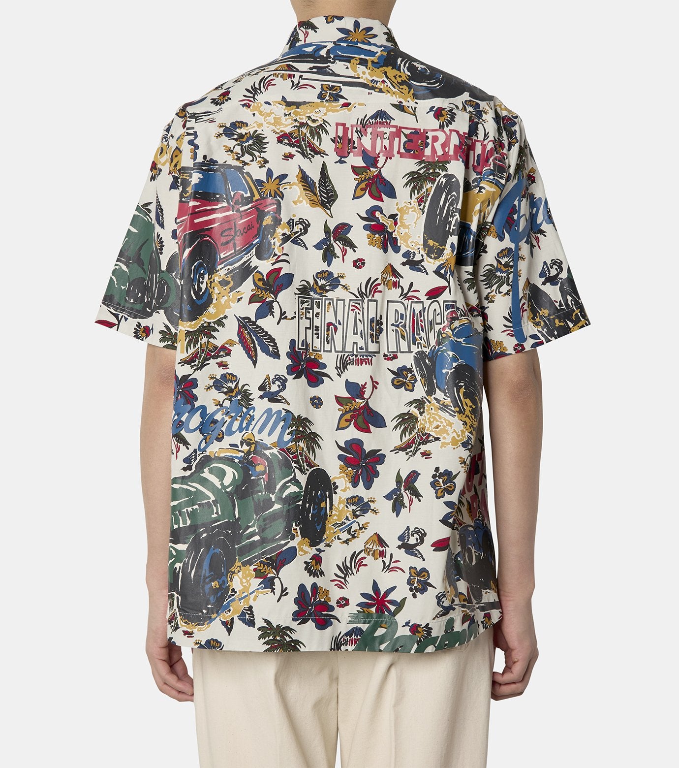 Car Race / Tropical Print Shirt