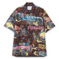 Car Race / Tropical Print Shirt