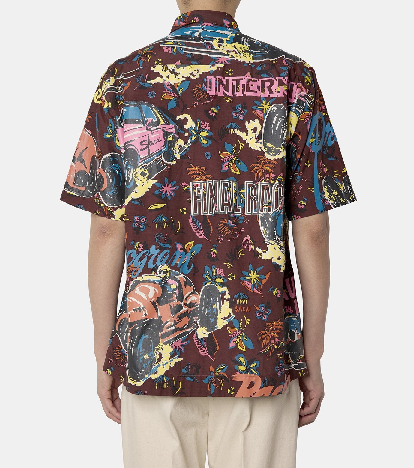 Car Race / Tropical Print Shirt