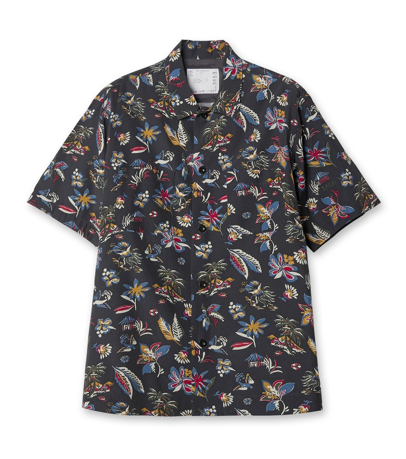 Car Race / Tropical Print Shirt