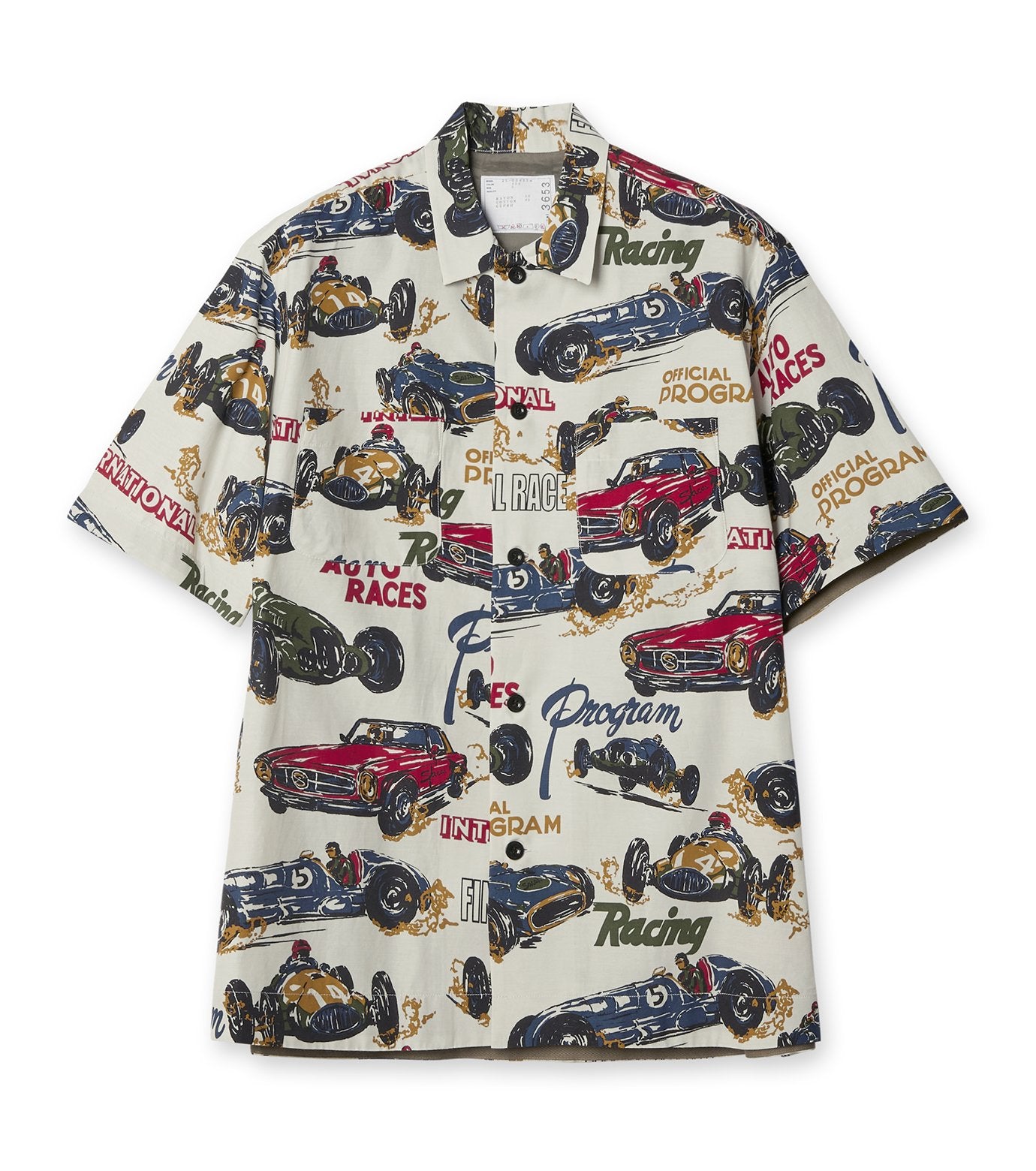 Car Race / Tropical Print Shirt