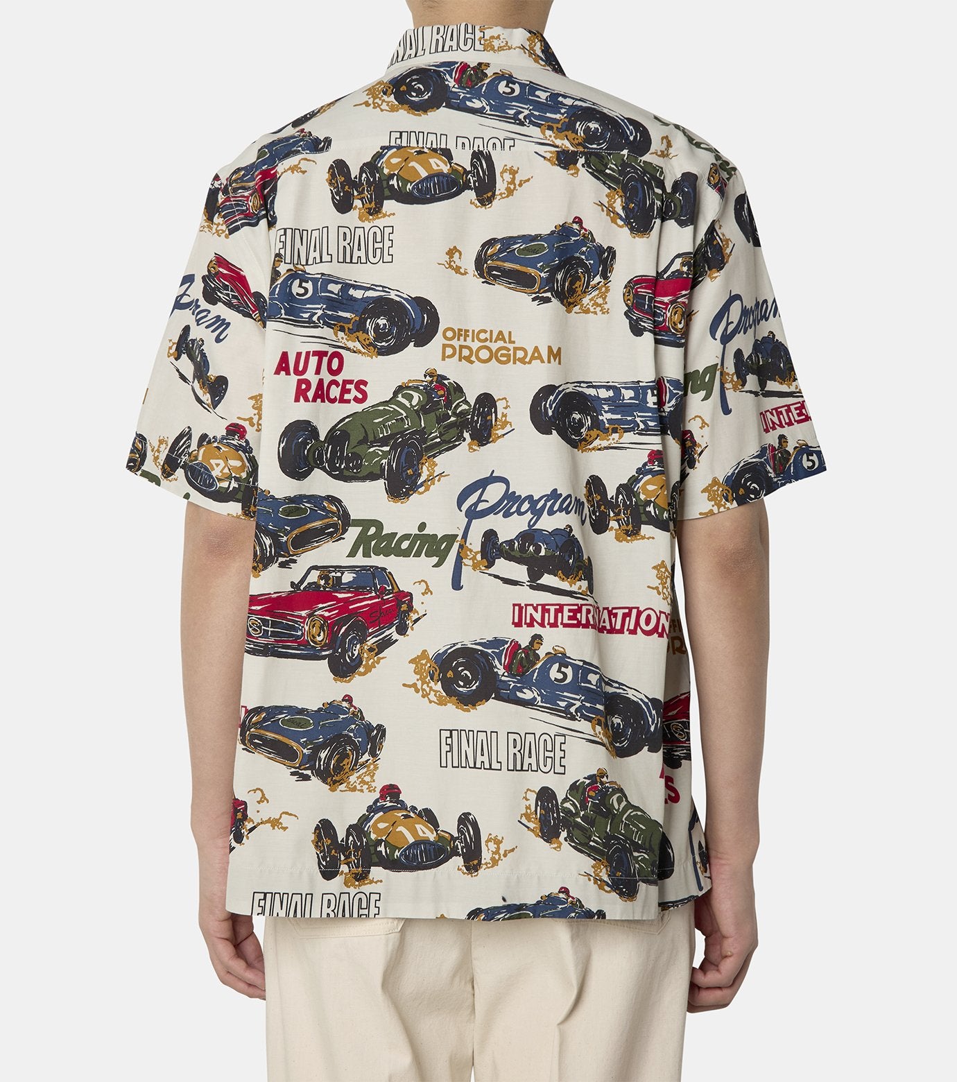 Car Race / Tropical Print Shirt