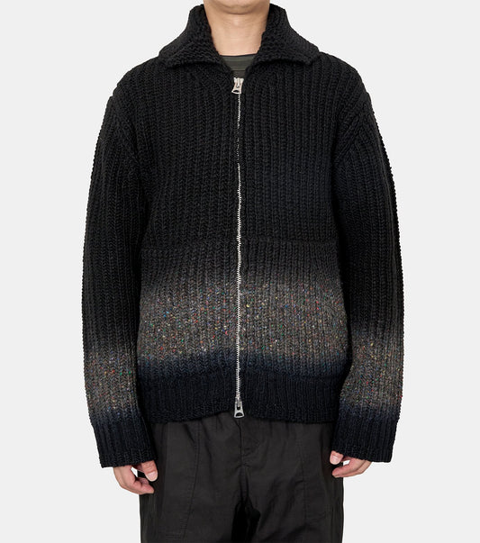 Garment Dye Wool Knit Cardigan